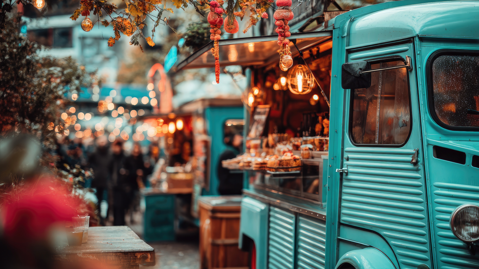 Food Truck at a Xmas Market